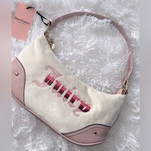 Juicy Couture Pink and Cream Shoulder Bag